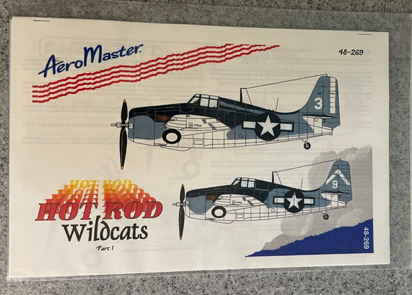 Aeromaster Decals 1/48 FM-2 Wildcat Hot Rod Wildcats Part I #48-269 –  Victory Models