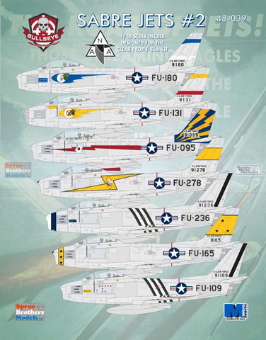 Bullseye 1/48 Decals 48-039 - F-86A Sabre Jets #2