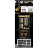 HGW 1/32 scale NAKAJIMA B5N2 KATE aircraft textile seatbelts - 132658