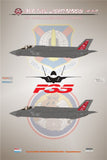 Bullseye 1/48 Decals 48-042 F-35A Lightning II - Red Tail Lightnings for Tamiya