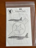 Eagle Strike Decals 1:32 #ES32005 F-15 Screaming Eagles for Tamiya