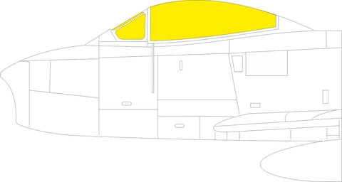 Eduard 1/48 paint mask F-86A for Clear Pop - EX1076