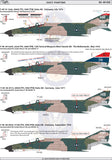 PK Decals 1/48 48-008 USAFE PHANTOMS 1/48 F-4D/E for ZOUKEI-MURA and Meng