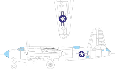 Eduard 1/48 paint mask B-26B Marauder National Insignia for ICM - EX1046