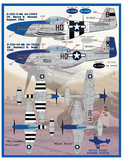 Furball 1/48 decals for P-51B/D Mustangs Meyer's Maulers Part II - 48-095