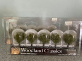 Woodland Scenics Ready Made Trees 4 pack Bundle - Waters Edge & Early Light