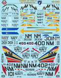 Bullseye 1/48 Decals 48-040 CAW 19 USS Ticonderoga '67 Skyhawk Skyraider F-8E