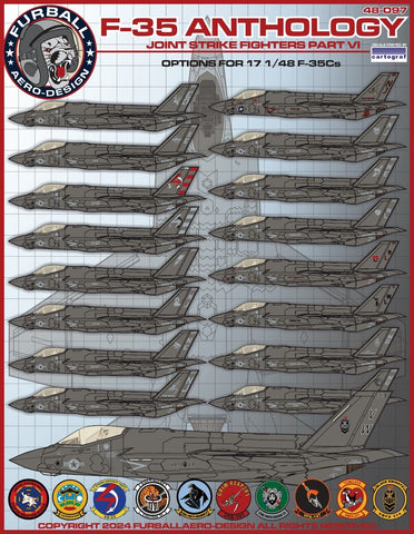 Furball 1/48 decals F-35C Anthology Part VI for the Tamiya Kit - 48-097