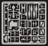 Eduard 1/35 Photoetch Tiger I Mid. Production for Tamiya - 35624