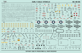 PK Decals 1/48 48-001 Early Eagle Stencils for GWH or Hasegawa