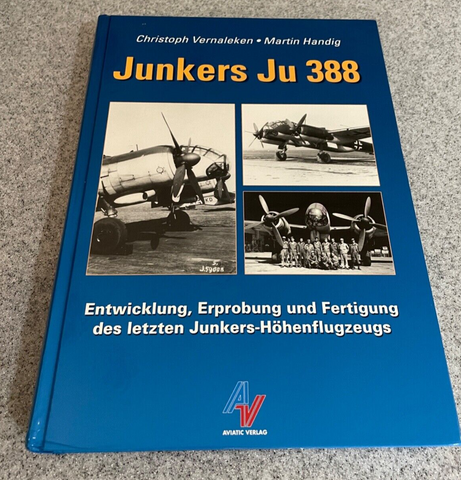 Junkers JU 388 German Luftwaffe History book GERMAN text only hardcover