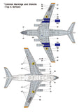 Wolfpack 1/144 decal Ilyushin Il-76 Pt.3 Ukraine AF Il-76MD for Zvezda - WD14404