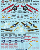 Bullseye 1/48 Decals 48033 - 77Carrier Air Wing 8 USS Nimitz 1976-1979