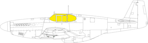 Eduard 1/48 paint mask P-51B/C framed canopy for Eduard - EX1051