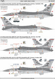 PK Decals 1/48 48-007 Early USAFE HIGH FLYERS for Kinetic