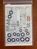 TGR Decals 1:48 #48017 Tuskegee Airmen in Italy Hasegawa, Monogram, etc