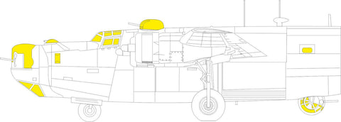 Eduard 1/72 scale B-24H Liberator paint mask Airfix - CX667