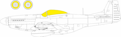 Eduard 1/72 scale P-51D Mustang paint mask for Eduard - CX673