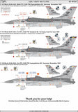 PK Decals 1/48 48-007 Early USAFE HIGH FLYERS for Kinetic