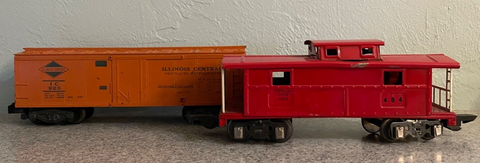 AMERICAN FLYER IC 923 Reefer & Caboose #484 two cars NO BOX