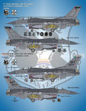 Bullseye 1/48 Decals 48043 Gathering of Vipers F-16CG F-16DG Falcon for Kinetic