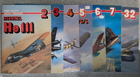 AJ Press 7 volume set He 111, Fw-190, Bf 110 etc