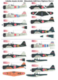 Lifelike 1/48 decals Mitsubishi A6M Zero Fighters Part 2 - 48-062