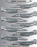 Speed Hunter SHG32018 1/32 decal for Desert Phantoms RF-4C, F-4E, and F-4G