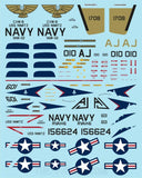 Bullseye 1/48 Decals 48033 - 77Carrier Air Wing 8 USS Nimitz 1976-1979