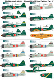 Lifelike 1/48 decals Mitsubishi A6M Zero Fighters Part 3 - 48-063