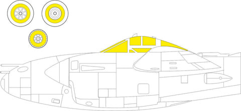 Eduard 1/48 paint mask P-38J for Tamiya - EX883