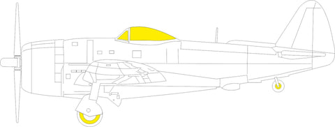 Eduard 1/48 mask P-47D-25 for MiniArt kit - EX997