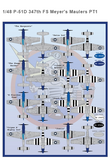 Furball 1/48 decals for P-51B/D Mustangs Meyer's Maulers Part I - 48-094