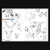 HGW 1/32 Seatbelts & resin for HK Models B-17 Flying Fortress #132534