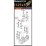 HGW 1/32 Roland C.II Seatbelts for Wingnut Wings -132545