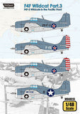 Wolfpack 1/48 Decal F4F Wildcat Part.3 - F4F-3 Wildcats in the Pacific Front