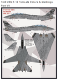 Furball Decals 1/48 Heater-Ferris F-14A Tomcats Colors & Markings Pt.VII FDS4815