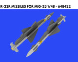 Eduard Brassin 1/48 resin R-23R missiles MiG-23 - 648432 - Trumpeter