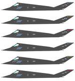 Caracal 1/48 decals CD48138 for the F-117A Stealth Fighter kit by Tamiya