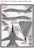 Furball Decals 1/48 Heater-Ferris F-14A Tomcats Colors & Markings Pt.VII FDS4815