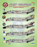 Bullseye Model Aviation 1/48 Decals F-4B Phantom II Fleet Phantoms V - 48021