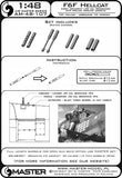 Master Model 1/48 F6F Hellcat early armament barrels - AM48107