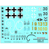 HGW 1/48 scale wet transfers Bf109 G-6/G-14 Reichsverteidigung Markings 248060