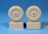 Ultracast 1/48 Bristol Beaufighter Standard Wheels smooth tread sidewall Tamiya