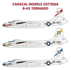 Caracal decals 1/72 CD72068 - B-45 Tornado for the Valom kit