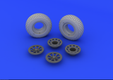 Eduard 1/32 Brassin wheel set for the Tamiya P-51 model kit - #632015