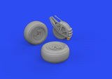 Eduard Brassin 1/48 scale Su-25 resin wheels for Zvezda - 648780