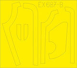 Eduard 1/48 Mask B17G Antiglare Panels DL and BO Production (HK Models) - EX687