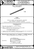 Master Model 1/200 Scale IJN 12.7cm/40 (5in) Type 89 barrels (8pcs) - SM200003