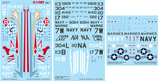 Caracal Decals 1/48 CD48173 - FJ-3 Fury - Part 1 for Kitty Hawk